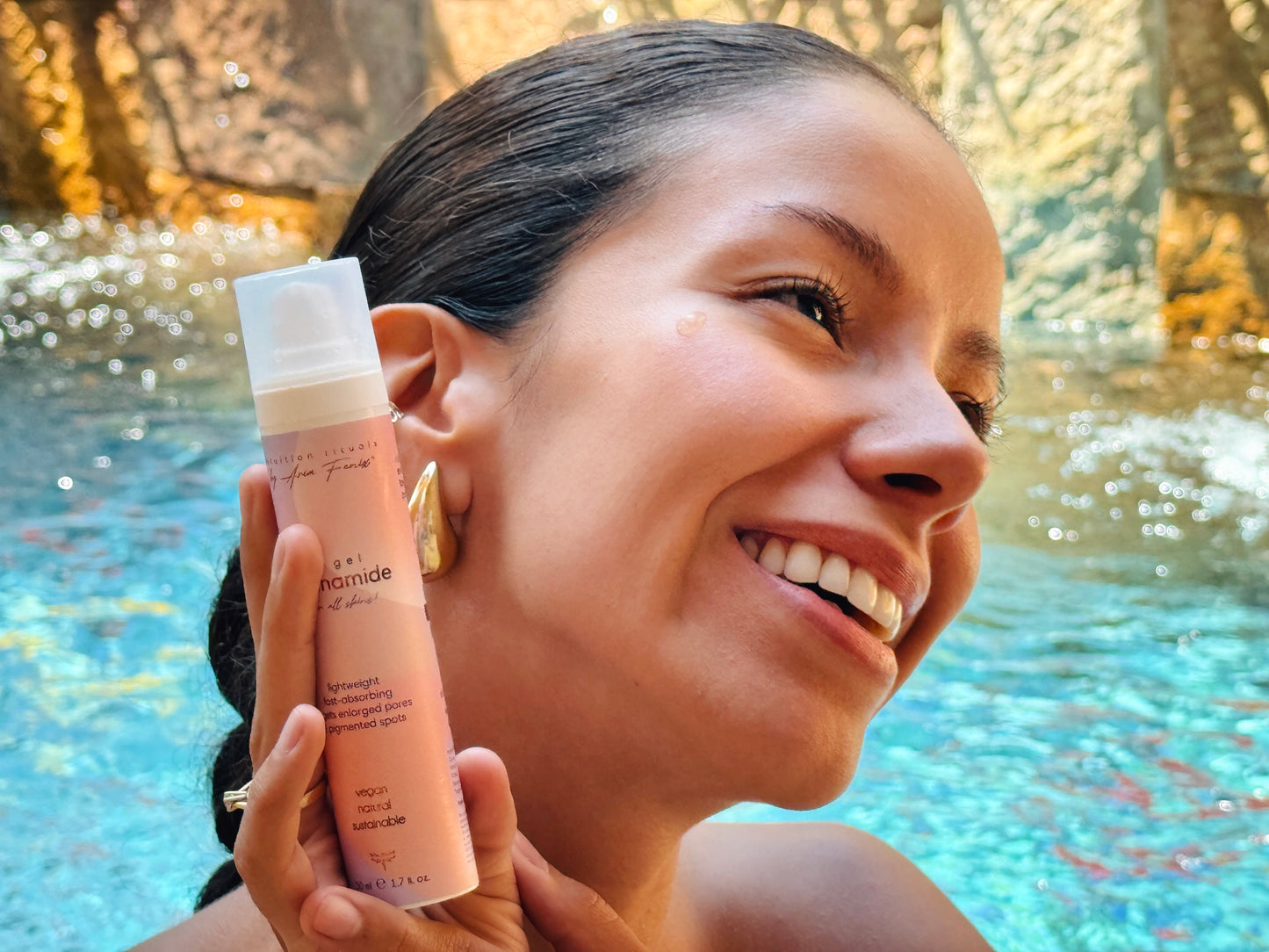 the niacinamide (targets pores & spots)