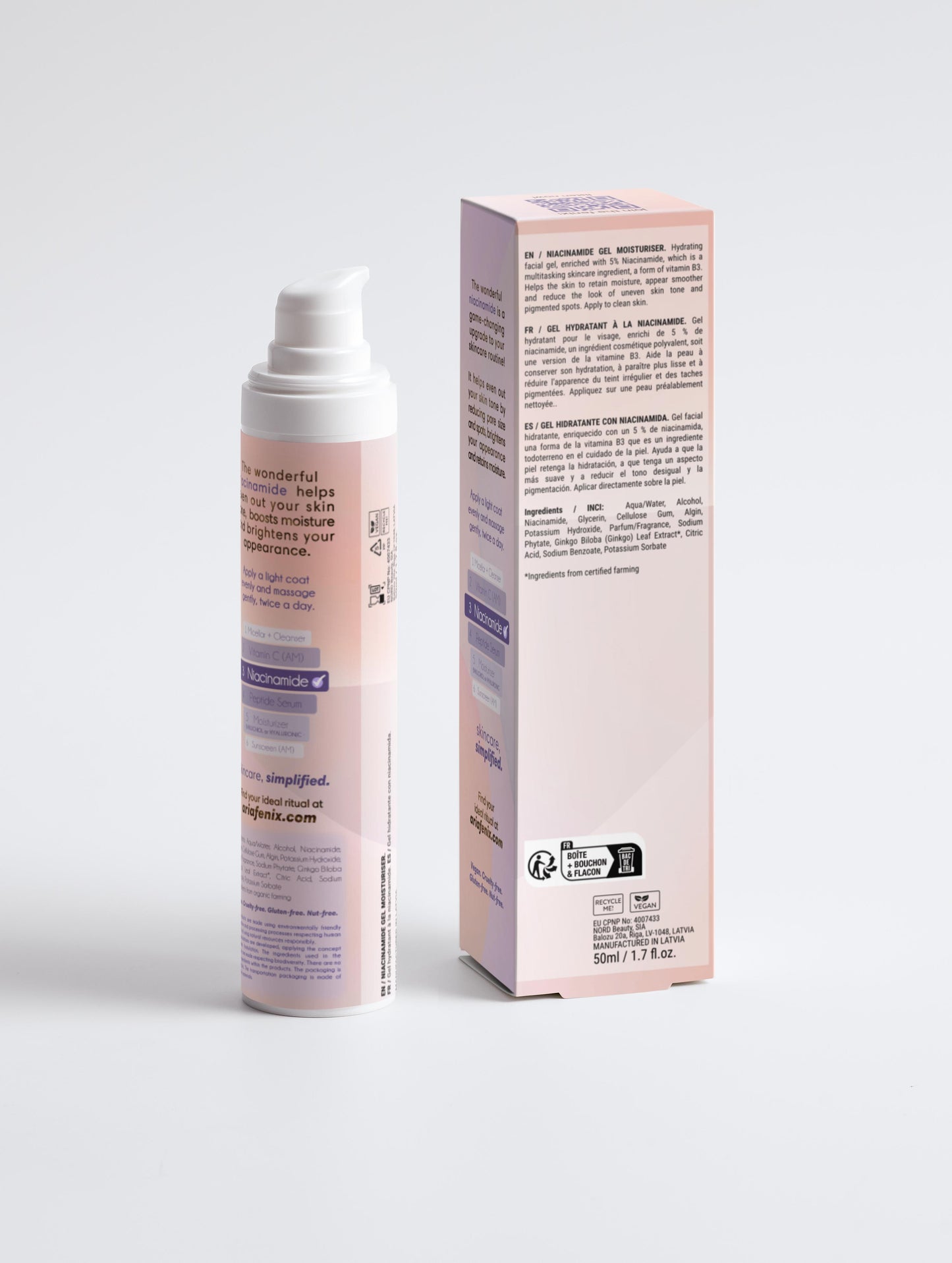 the niacinamide (targets pores & spots)